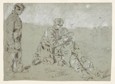 Soldat som ger vatten till en skadad följeslagare av Winslow Homer