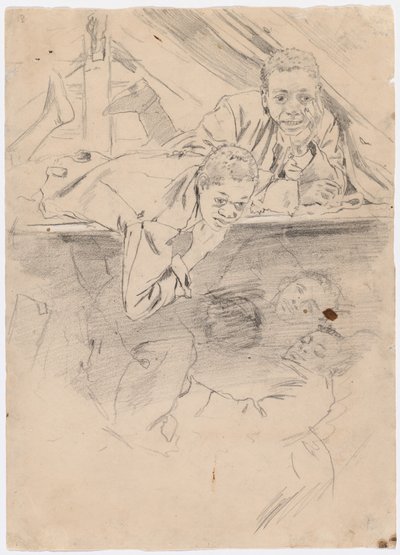 Studie för "Army Boots" [verso] av Winslow Homer