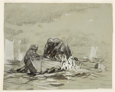 Studie för "Sillnätet" av Winslow Homer