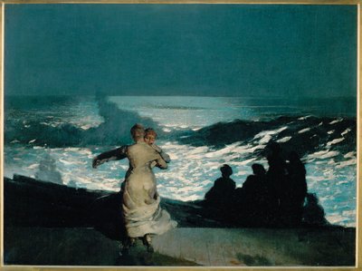 Summernight (målning på duk) av Winslow Homer