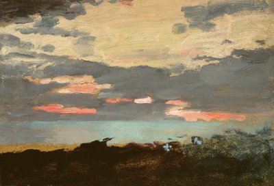 Solnedgång, Saco Bay av Winslow Homer