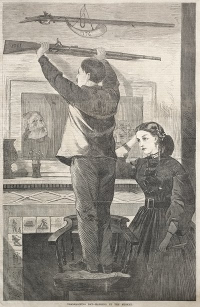 Thanksgiving – Att lägga undan musköten av Winslow Homer