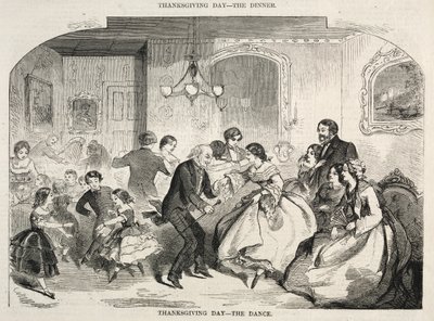 Thanksgiving Day - Dansen, 1858. av Winslow Homer