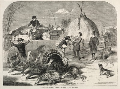 Thanksgiving Day - Ways and Means, 1858. av Winslow Homer