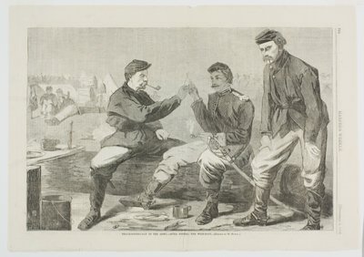 Thanksgiving-dagen i armén - efter middagen Önskebenet av Winslow Homer