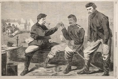 Thanksgivingdagen i armén - efter middagen:  Önskebenet av Winslow Homer