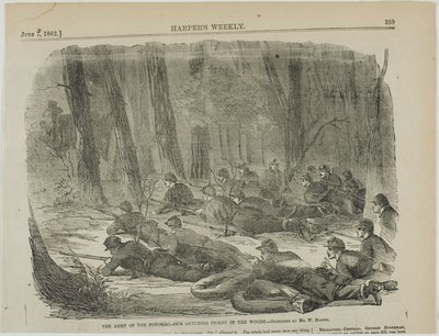 Potomacs armé - vår yttersta vaktpostering i skogen av Winslow Homer
