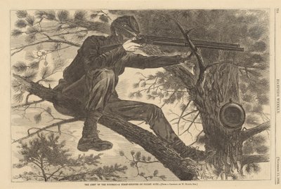 The Army of the Potomac - A Sharp-Shooter on Picket Duty, 1862. av Winslow Homer