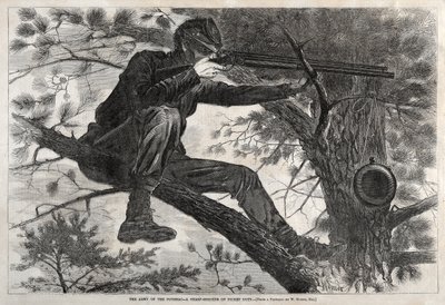Potomac-armén – En prickskytt på vaktposttjänst av Winslow Homer