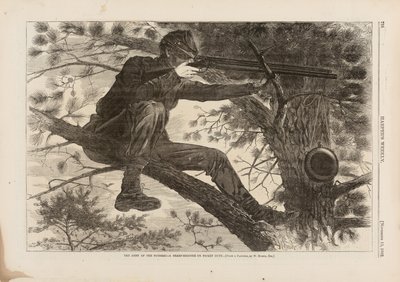 The Army of the Potomac, A Sharp-Shooter on Picket Duty, publicerad i Harper