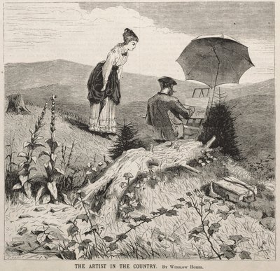 Konstnären på landet, 1869. av Winslow Homer