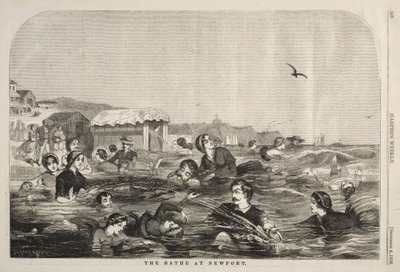 Badhusen i Newport av Winslow Homer