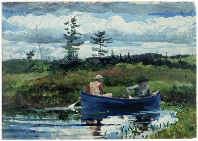 Den blå båten av Winslow Homer