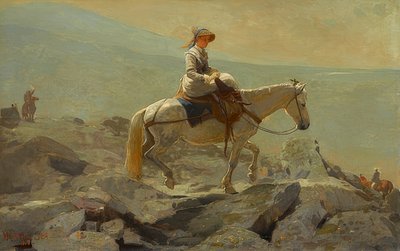 Tränsvägen, Vita bergen. 1868 av Winslow Homer
