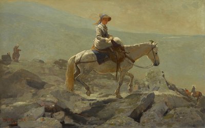 Tränsvägen, Vita bergen, 1868 av Winslow Homer