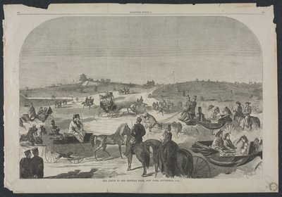 Körningen i Central Park, New York, september 1860 av Winslow Homer