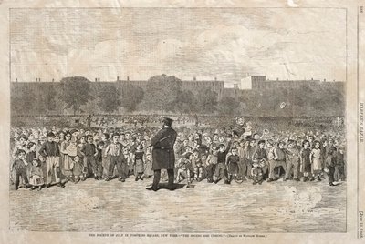 Fjärde juli på Tompkins Square i New York - "The Sogers Are Coming" av Winslow Homer