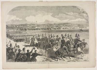 The Grand Review på Camp Massachusetts, nära Concord, 9 september 1859, 1859. av Winslow Homer