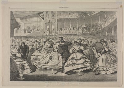 Den stora ryska balen vid Musikhögskolan, 5 november 1863, 1863. av Winslow Homer