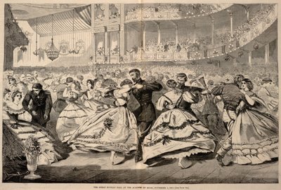 Den stora ryska balen på Academy of Music, 5 november 1863, från Harper