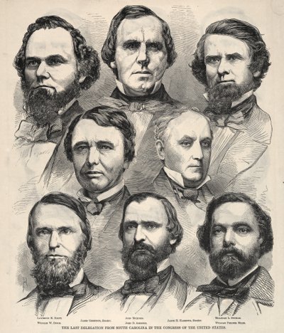 Den sista delegationen från South Carolina i USA:s kongress. av Winslow Homer