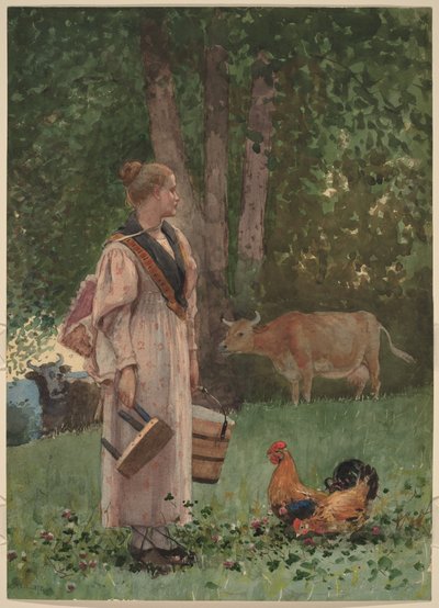 Mjölkpigan av Winslow Homer
