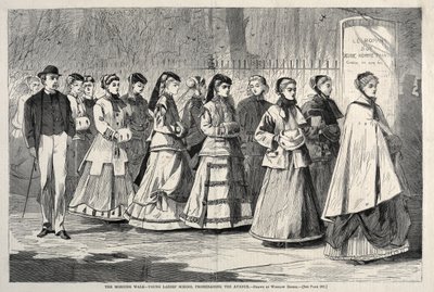 The Morning Walk - Young Ladies School Promenading the Avenue, 1868. av Winslow Homer