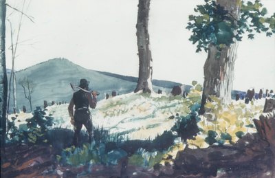 The Pioneer, 1900 (wc och grafit på papper) av Winslow Homer