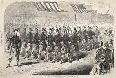 Det sjuttionionde regementet (Highlanders) i New Yorks delstatsmilis av Winslow Homer