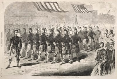 The Seventy-ninth Regiment Highlanders New York State Militia, 1861. av Winslow Homer