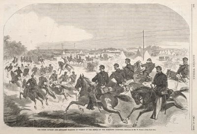 Unionens kavalleri och artilleri med start i jakten på rebellerna uppför Yorktown Turnpike, 1862. av Winslow Homer