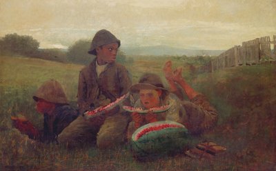Vattenmelonpojkarna, 1876 av Winslow Homer