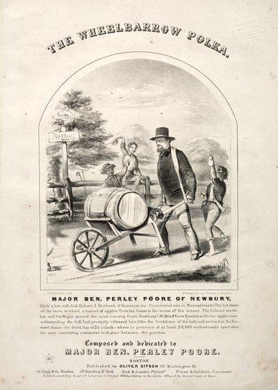 The Wheelbarrow Polka – Omslag till notbladet av Winslow Homer