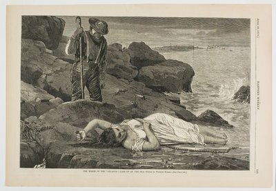 Vraket av "Atlantic" - uppkastat av havet av Winslow Homer