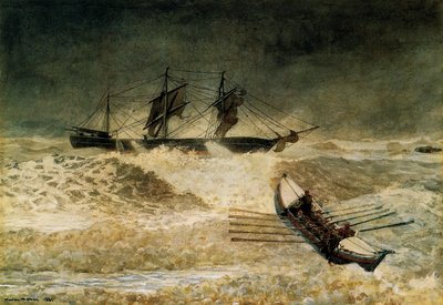 Järnmolnets vrak, 1881 av Winslow Homer
