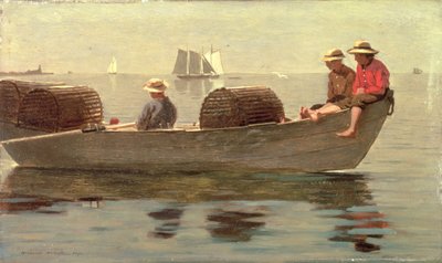 Tre pojkar i en dory, 1873 av Winslow Homer