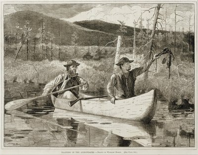 "Fångst i Adirondacks" av Winslow Homer