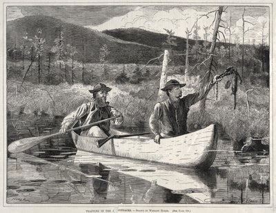 Fångst i Adirondacks, 1870. av Winslow Homer