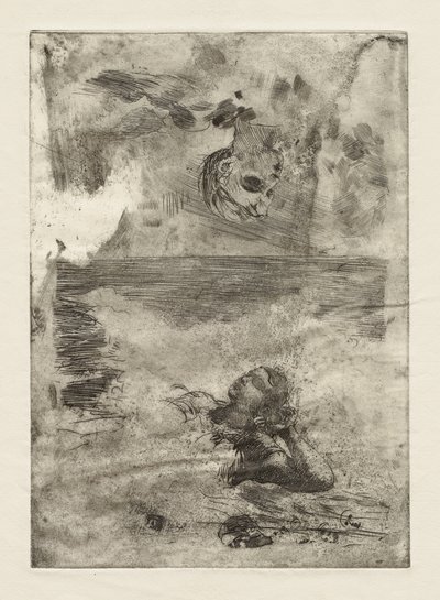 Två huvuden (studie efter "Undertow") av Winslow Homer