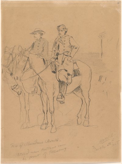 Två scouter, 1865. av Winslow Homer