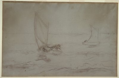 Två slupar segling av Winslow Homer