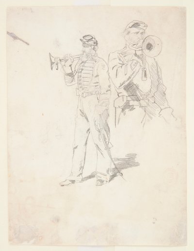 Två studier av en buggare av Winslow Homer