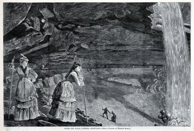 Under vattenfallen, Catskill Mountains, från Harper