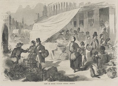 Utsikt i South Market Street, Boston av Winslow Homer