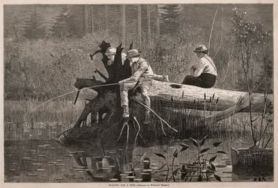 Väntar på en tugga av Winslow Homer