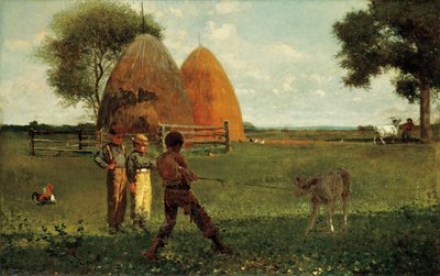 Avvänjning av kalven av Winslow Homer
