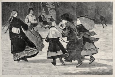 Vinter – en skridskoscen, 1868. av Winslow Homer