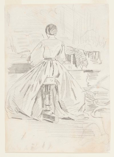 Kvinna på piano av Winslow Homer