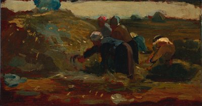 Kvinnor som arbetar på ett fält, 1867. av Winslow Homer