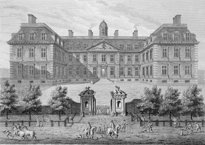 Albemarle House, tidigare Clarendon House, London, publicerat 1809 av Wise